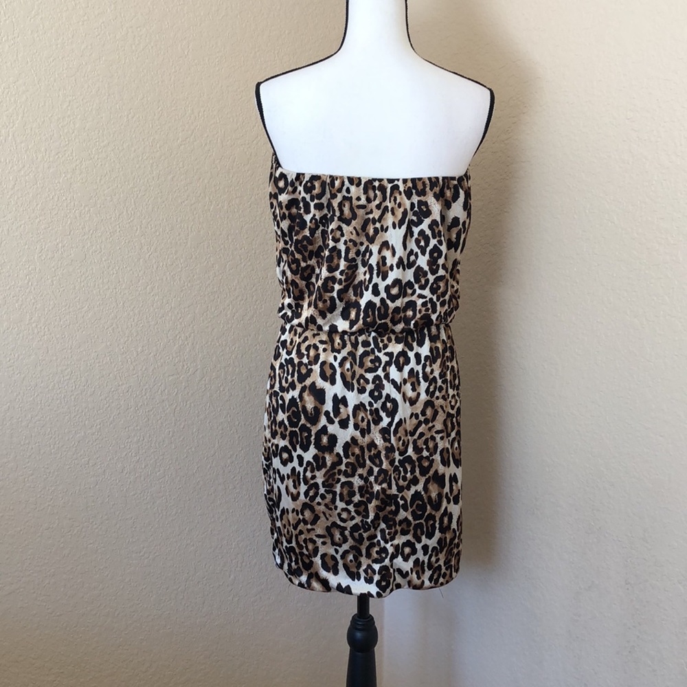 Speechless Animal Print Strapless Dress - Picture 3 of 4